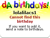 My birthday badge