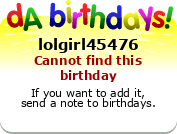 My birthday badge