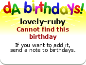 My birthday badge