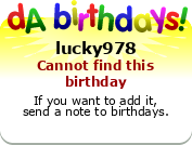 My birthday badge