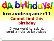 My birthday badge