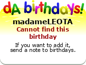 My birthday badge