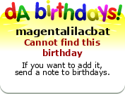 My birthday badge