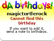 My birthday badge