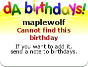 My birthday badge