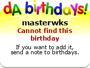 My birthday badge