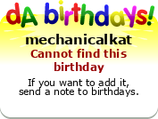 My birthday badge