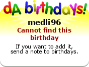 My birthday badge