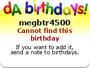 My birthday badge