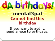 My birthday badge