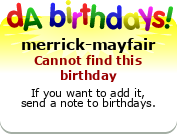 My birthday badge