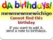 My birthday badge