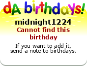 My birthday badge