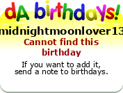 My birthday badge