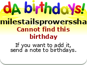 My birthday badge