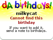 My birthday badge