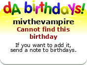 My birthday badge