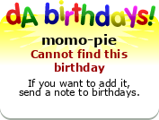 My birthday badge