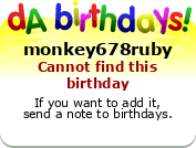 My birthday badge