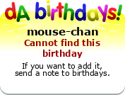 My birthday badge
