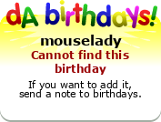 My birthday badge