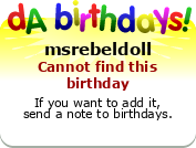 My birthday badge