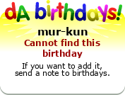 My birthday badge