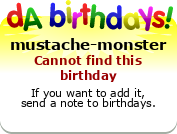 My birthday badge