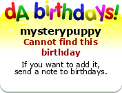 My birthday badge