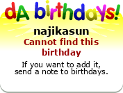 My birthday badge