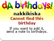 My birthday badge