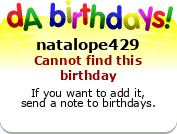 My birthday badge