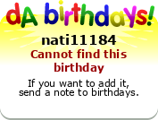 My birthday badge