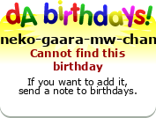 My birthday badge