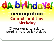 My birthday badge