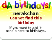 My birthday badge