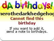 My birthday badge