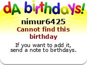 My birthday badge