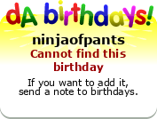 My birthday badge