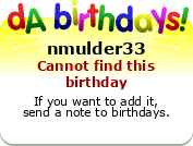 My birthday badge