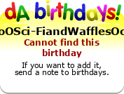 My birthday badge