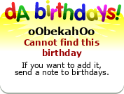 My birthday badge