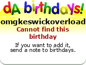 My birthday badge
