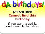 My birthday badge