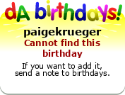 My birthday badge