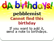 My birthday badge
