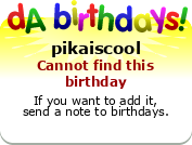 My birthday badge