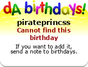 My birthday badge