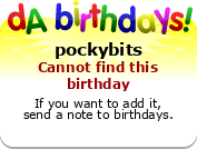 My birthday badge