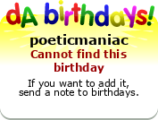 My birthday badge